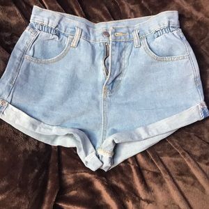 Small denim shorts (never worn)